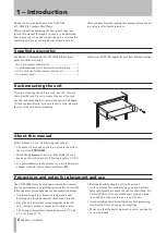 Preview for 6 page of Tascam CD-160MK Owner'S Manual