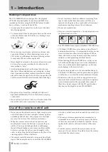 Preview for 8 page of Tascam CD-160MK Owner'S Manual