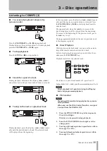 Предварительный просмотр 15 страницы Tascam CD-160MK Owner'S Manual