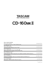 Предварительный просмотр 24 страницы Tascam CD-160MK Owner'S Manual