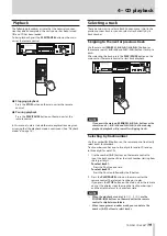 Preview for 19 page of Tascam CD-200BT Owner'S Manual