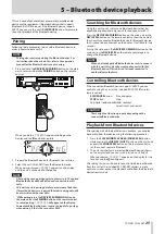 Preview for 25 page of Tascam CD-200BT Owner'S Manual