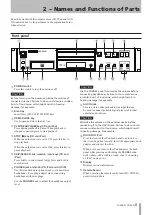 Preview for 9 page of Tascam CD-200i Owner'S Manual