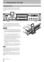 Preview for 16 page of Tascam CD-200i Owner'S Manual