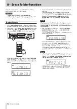 Предварительный просмотр 42 страницы Tascam CD-200SB Owner'S Manual