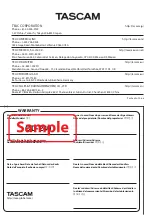 Предварительный просмотр 52 страницы Tascam CD-240 Owner'S Manual