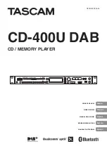 Предварительный просмотр 1 страницы Tascam CD-400U DAB Owner'S Manual