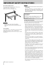 Предварительный просмотр 4 страницы Tascam CD-400U DAB Owner'S Manual