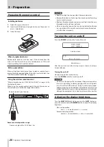 Preview for 20 page of Tascam CD-400U DAB Owner'S Manual