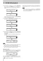 Предварительный просмотр 26 страницы Tascam CD-400U DAB Owner'S Manual