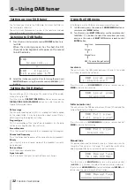 Предварительный просмотр 32 страницы Tascam CD-400U DAB Owner'S Manual