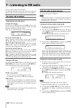 Предварительный просмотр 34 страницы Tascam CD-400U DAB Owner'S Manual