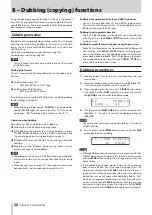 Предварительный просмотр 38 страницы Tascam CD-400U DAB Owner'S Manual