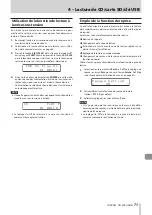 Preview for 71 page of Tascam CD-400U DAB Owner'S Manual