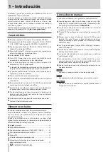 Preview for 92 page of Tascam CD-400U DAB Owner'S Manual