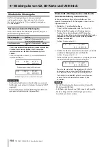 Preview for 154 page of Tascam CD-400U DAB Owner'S Manual