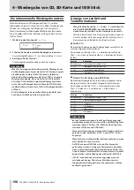 Preview for 156 page of Tascam CD-400U DAB Owner'S Manual