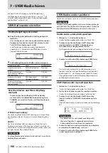 Preview for 160 page of Tascam CD-400U DAB Owner'S Manual