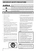 Preview for 2 page of Tascam CD-400U Owner'S Manual