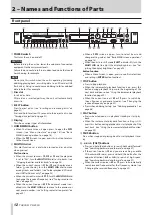 Preview for 12 page of Tascam CD-400U Owner'S Manual