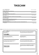 Preview for 44 page of Tascam CD-400U Owner'S Manual