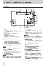 Предварительный просмотр 8 страницы Tascam CD-9010 Owner'S Manual