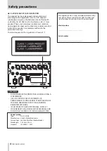 Предварительный просмотр 4 страницы Tascam CD-9010CF Owner'S Manual