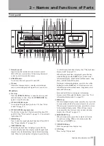 Preview for 11 page of Tascam CD-A550 Owner'S Manual