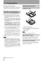 Preview for 20 page of Tascam CD-A550 Owner'S Manual