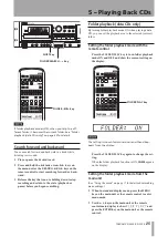 Preview for 25 page of Tascam CD-A550 Owner'S Manual