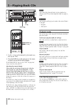 Preview for 26 page of Tascam CD-A550 Owner'S Manual