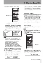 Preview for 27 page of Tascam CD-A550 Owner'S Manual