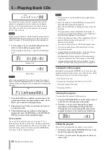 Preview for 28 page of Tascam CD-A550 Owner'S Manual