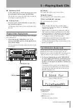 Preview for 29 page of Tascam CD-A550 Owner'S Manual