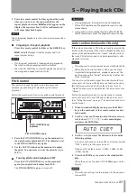 Preview for 31 page of Tascam CD-A550 Owner'S Manual