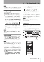 Preview for 33 page of Tascam CD-A550 Owner'S Manual