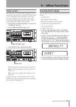 Preview for 43 page of Tascam CD-A550 Owner'S Manual