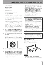 Preview for 3 page of Tascam CD-A550mkII Owner'S Manual