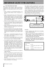 Preview for 4 page of Tascam CD-A550mkII Owner'S Manual