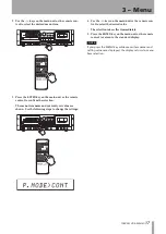 Предварительный просмотр 17 страницы Tascam CD-A550mkII Owner'S Manual