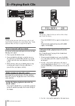 Preview for 24 page of Tascam CD-A550mkII Owner'S Manual