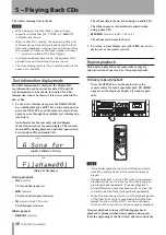 Preview for 28 page of Tascam CD-A550mkII Owner'S Manual