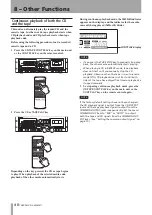 Предварительный просмотр 40 страницы Tascam CD-A550mkII Owner'S Manual