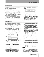 Preview for 17 page of Tascam CD-D1X4 Owner'S Manual