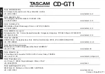 Предварительный просмотр 68 страницы Tascam CD-GT1 Owner'S Manual