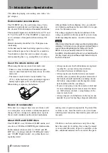 Preview for 8 page of Tascam CD-RW4U Owner'S Manual