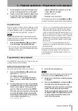 Preview for 17 page of Tascam CD-RW4U Owner'S Manual