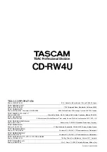 Preview for 32 page of Tascam CD-RW4U Owner'S Manual