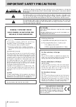 Preview for 2 page of Tascam CG-2000 Owner'S Manual