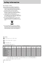 Preview for 4 page of Tascam CG-2000 Owner'S Manual